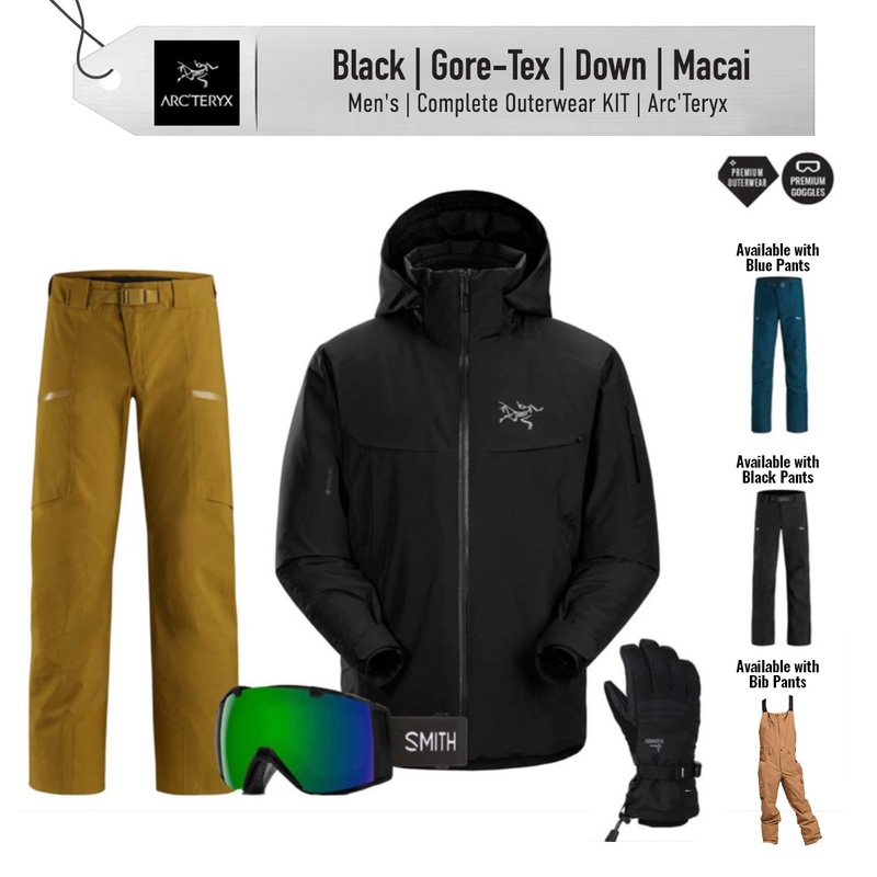 [Complete Outerwear KIT] - Mens - Arc'Teryx (Black | Gore-Tex | Down ...
