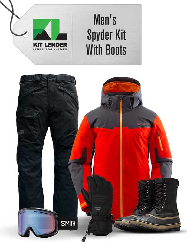 [Complete Outerwear with Boots KIT] - Mens - Spyder (Red | Gore-Tex ...