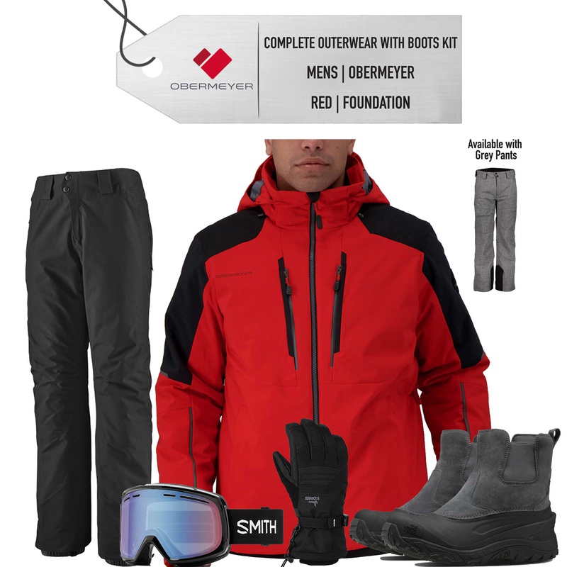 [Complete Outerwear with Boots KIT] - Mens - Obermeyer (Red ...