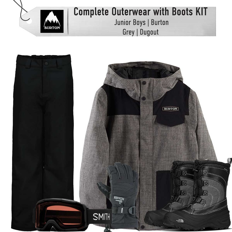 [Complete Outerwear with Boots KIT] - Jr Boys - Burton (Grey | Dugout ...